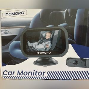 Black Baby Car Monitor with Camera